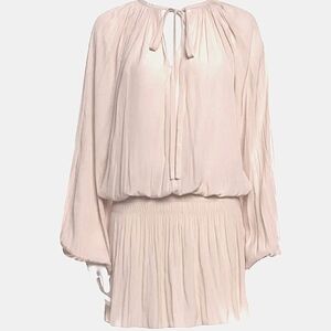 Ramy Brook Paris Dress Champagne Cream Boho Silk Size M